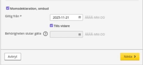 Det enda som krävs för att aktivera tjänsten är att du klickar på Nästa och sedan genomför signeringen.