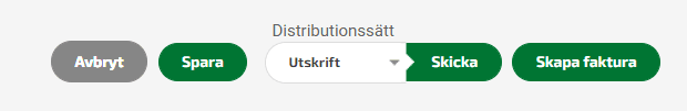 Vill du skapa en faktura utifrån en order klickar du på Skapa faktura.
