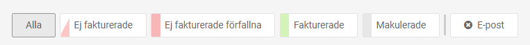 En order får olika färg beroende på vilken status den har.